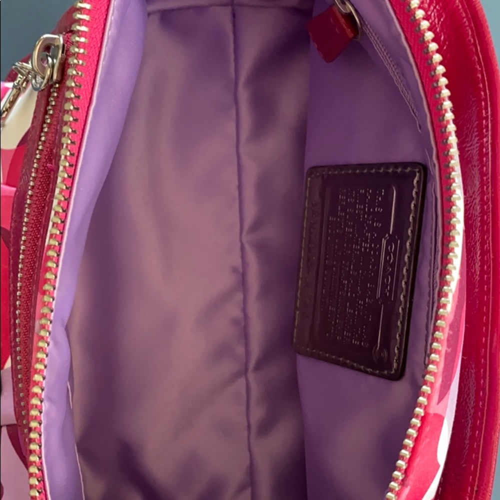Pink and purple Coach bag! - Picture 4 of 4